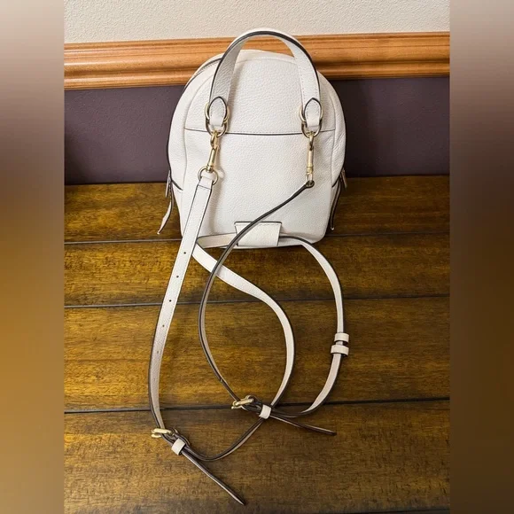 ✨ Coach Andi Mini Backpack Purse – Chalk Pebble Leather ✨ - Picture 8 of 11